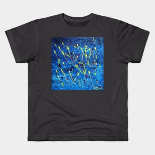 Jones Does Art | Swimming | Acrylic on Canvas Kids T-Shirt